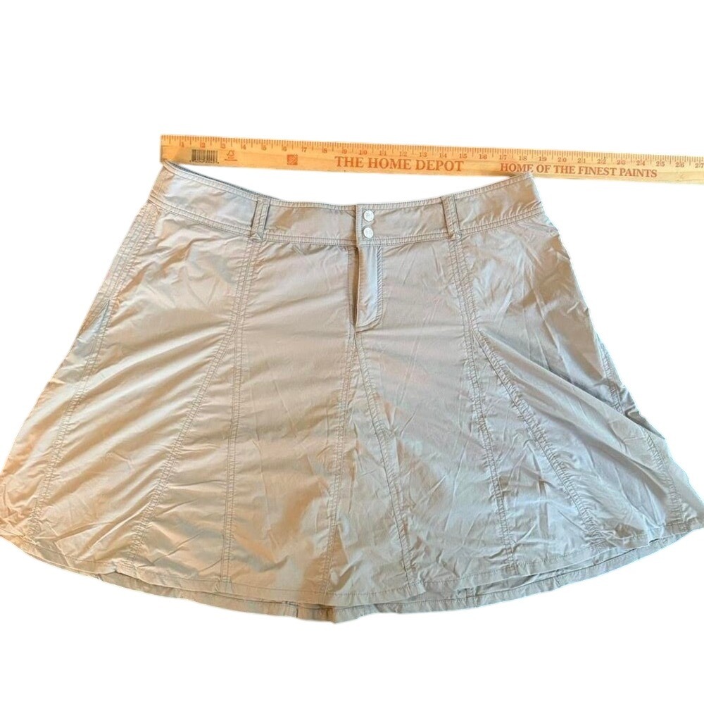 Vintage Sahalie Athletic Skort 18W – Khaki Nylon Skirt w/ Built-in‎ Shorts